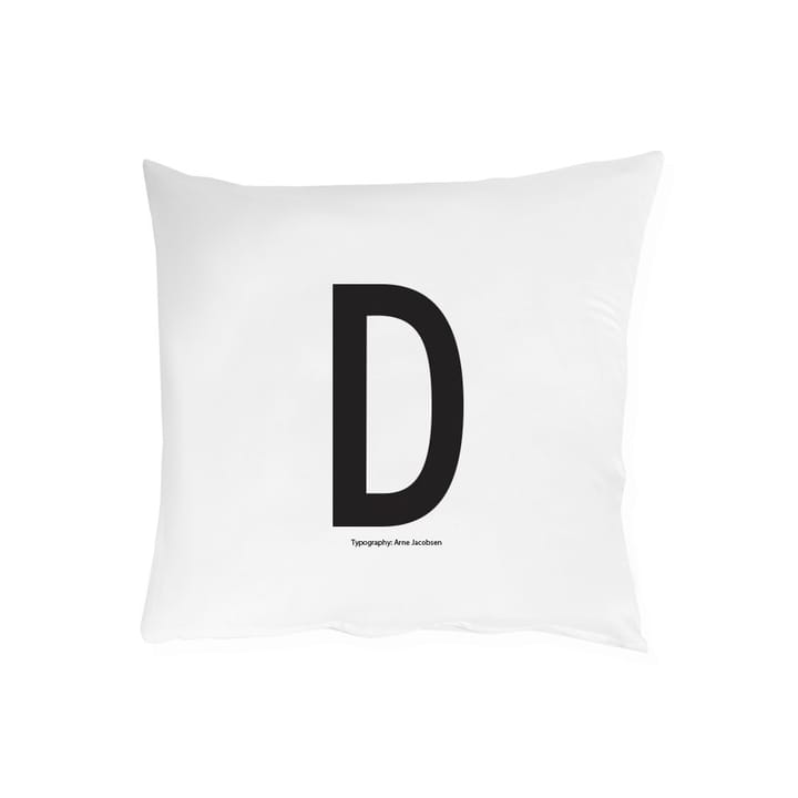 Design Letters pillow case 63x60 cm - D - Design Letters