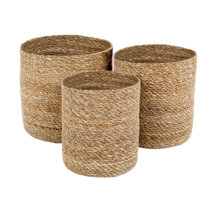 Emil storage basket 3-pack small - nature - Dixie