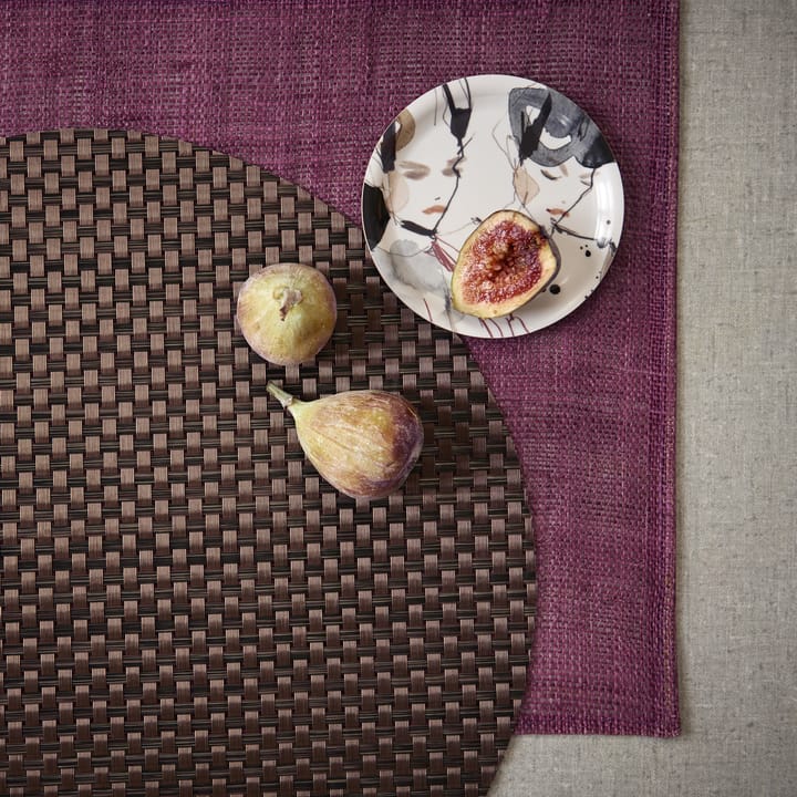 Sture placemat round - brown - Dixie