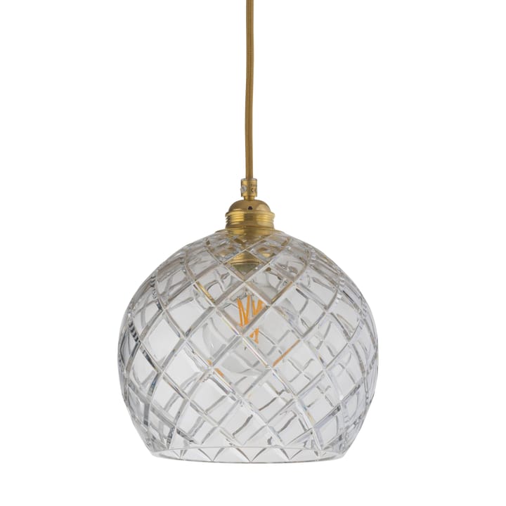 Rowan ceiling lamp Crystal Ø 22 cm - medium + gold-coloured cord - EBB & FLOW