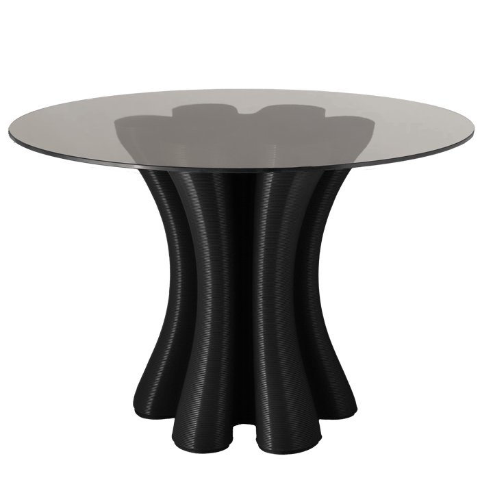 Anemone dining table Ø110 cm - Black - Ekbacken Studios