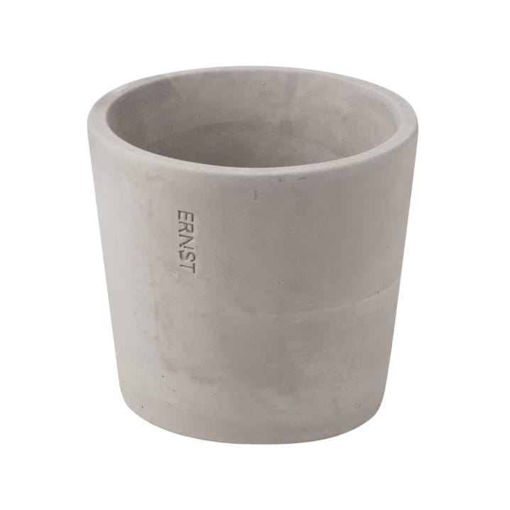 Ernst cement flower pot grey - 12 cm - ERNST