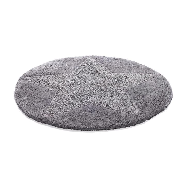 Etol star rug round - graphite grey - Etol Design