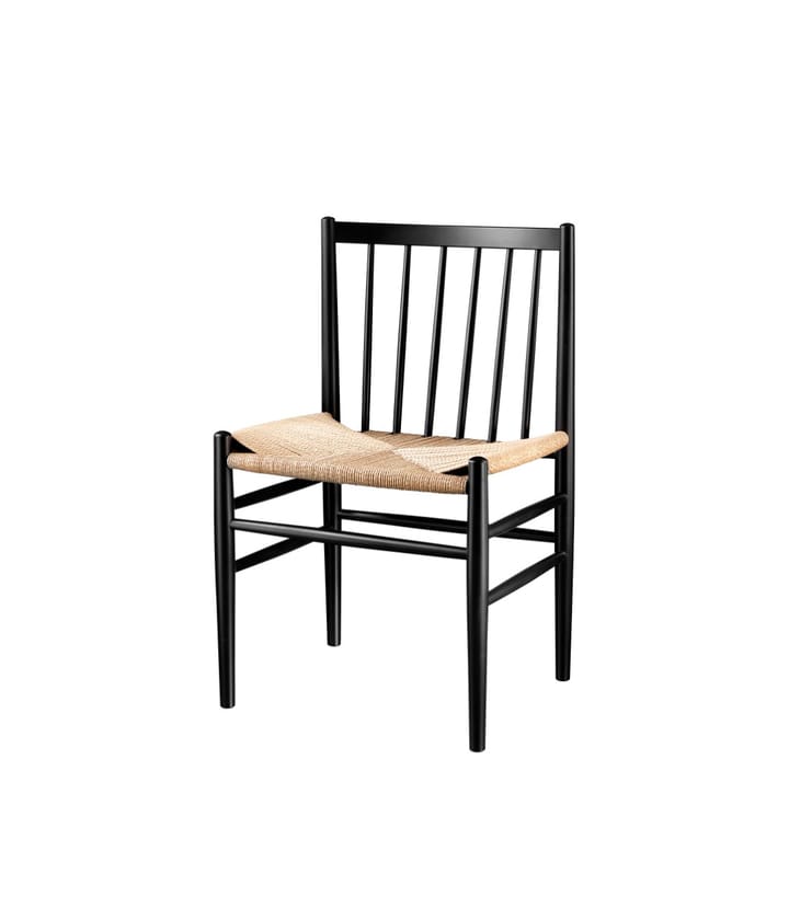 J80 chair - Beech black painted-nature - FDB Møbler