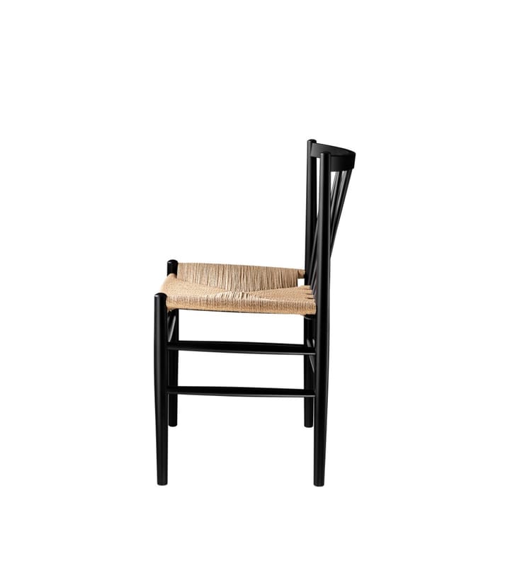 J80 chair - Beech black painted-nature - FDB Møbler