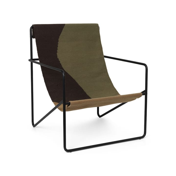Desert lounge chair - Dune, black frame - ferm LIVING