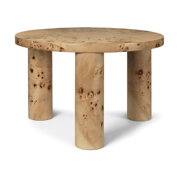 Post coffee table small 65 cm - Burl veneer - Ferm LIVING