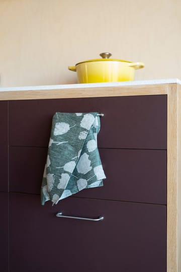 Bouquet kitchen towel 58x58 cm - Green-white - Fine Little Day