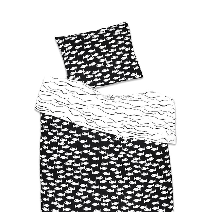 Fishwave bed set - white-black - Fine Little Day