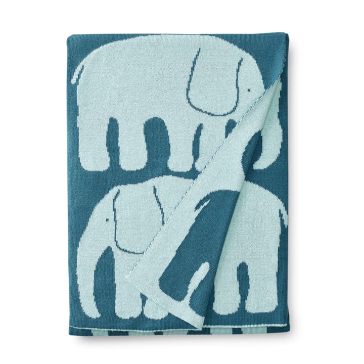 Elefantti baby blanket - Petrol - Finlayson
