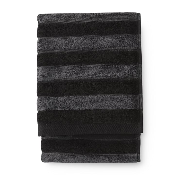 Reiluraita towel 50x70 cm - grey-black - Finlayson