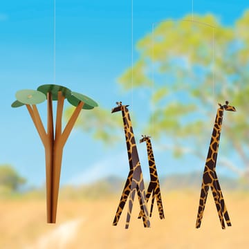 Giraffes on the Savannah mobile - multi - Flensted Mobiles