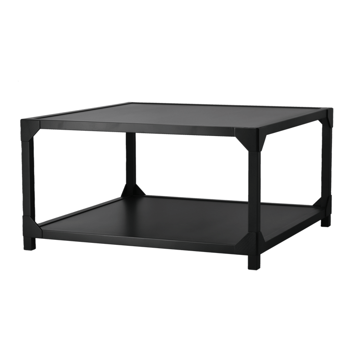 Bleck coffee table 75x75 cm veneer - Beech-black stain - Gärsnäs