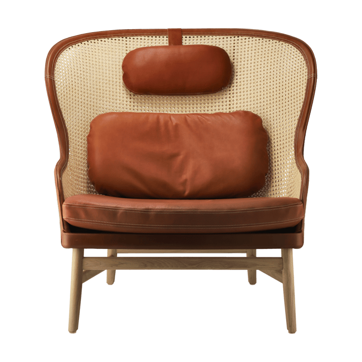 Dandy armchair - Oak-natural-T�ärnsjö leather cognac - Gärsnäs