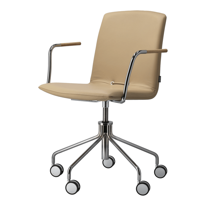 Day armchair swivel stand chrome - Oak-natural-H&S-elmosoft 02119 - Gärsnäs