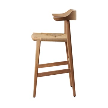 Hedda bar stool - Oak-natural-paper cord natural - Gärsnäs