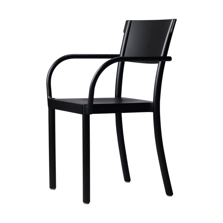 Light & Easy armchair - Ash-black stained-veneered seat - Gärsnäs