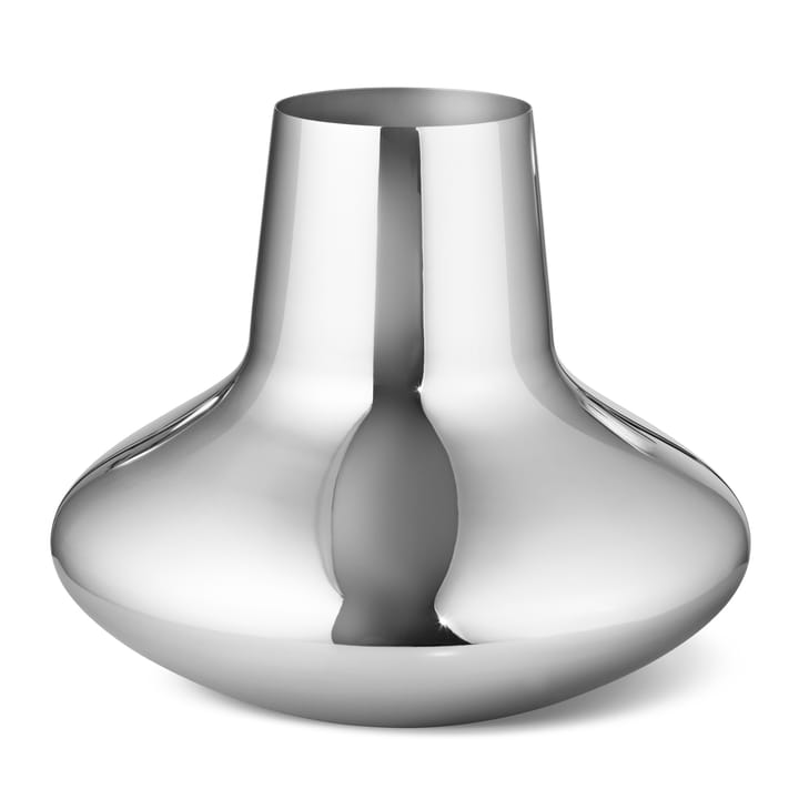 Henning Koppel vase stainless steel - large, 22.2 cm - Georg Jensen