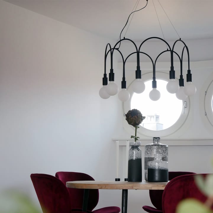 Arch chandelier - black - Globen Lighting