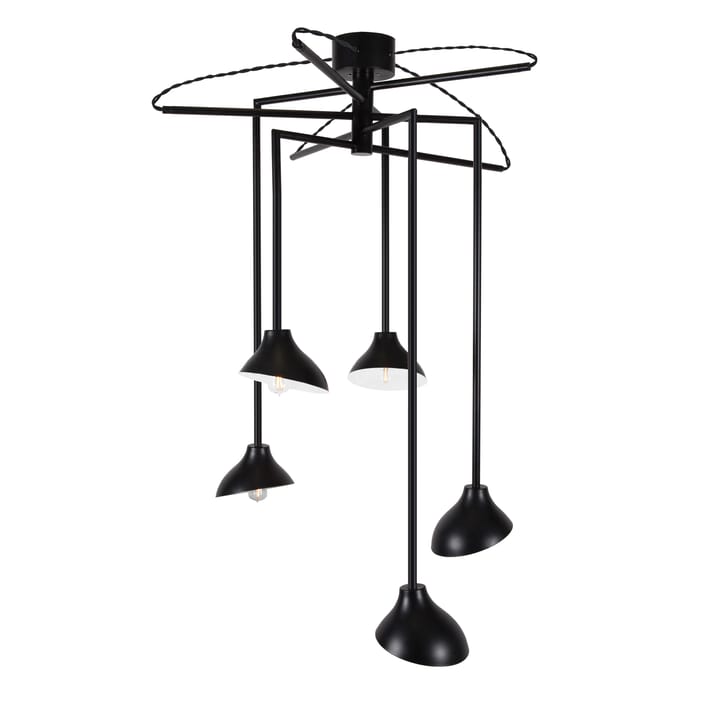 Shift 5 ceiling lamp - black - Globen Lighting