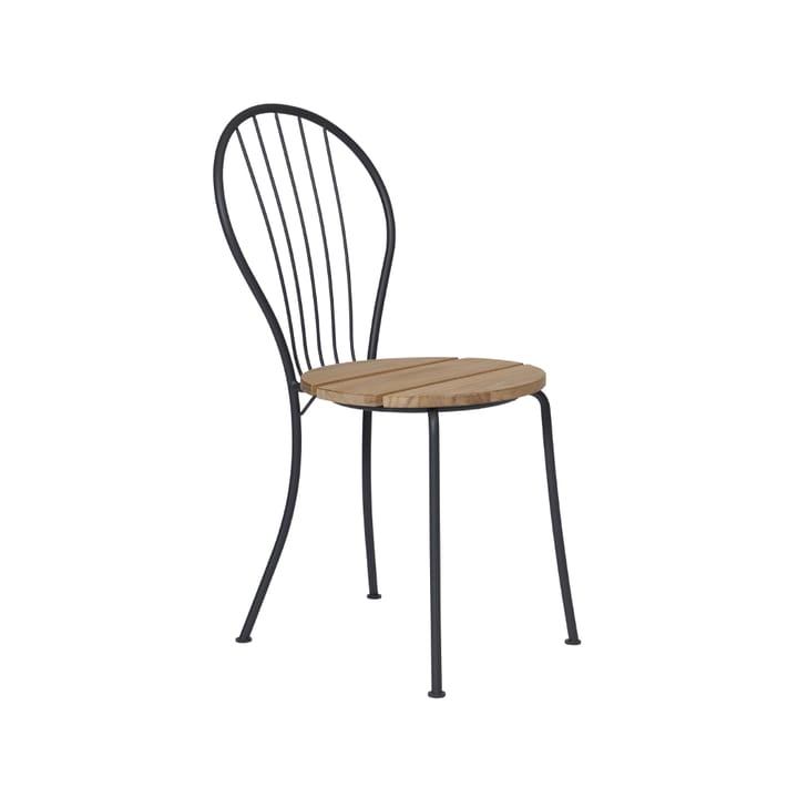 Akleja chair - Teak-dark grey stand - Grythyttan Stålmöbler