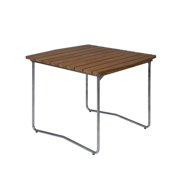 B31 84 dining table - Teak-hot-dip galvanized stand - Grythyttan Stålmöbler