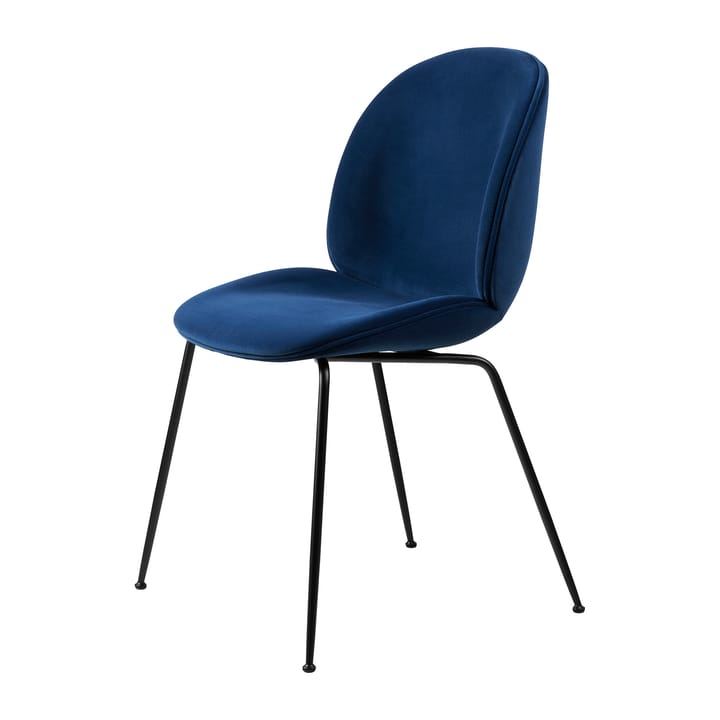 Beetle dining chair - fully upholstered conic base - Sunday 003-black - GUBI