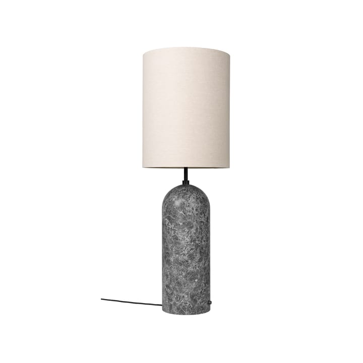Gravity XL floor lamp - Grey marble/canvas, high - GUBI