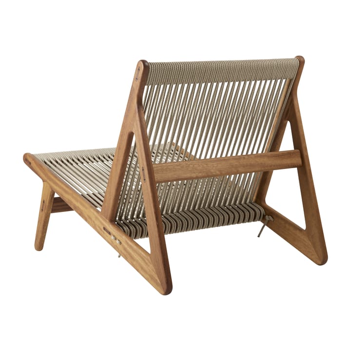 MR01 Initial outdoor lounge chair - Oiled iroko wood - GUBI