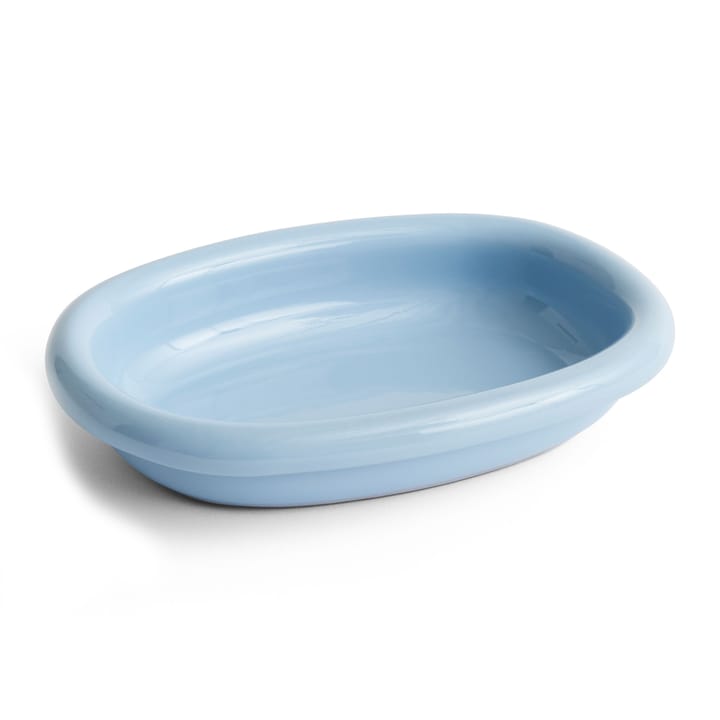 Barro oval serving platter small 20x27.5 cm - Light blue - HAY