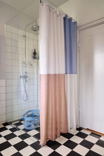 Check shower curtain 180x200 cm - Blue - HAY