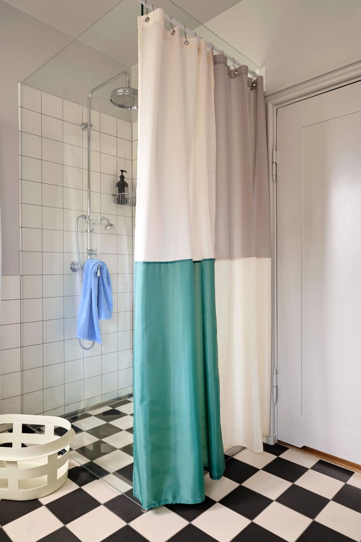 Check shower curtain 180x200 cm - Green - HAY