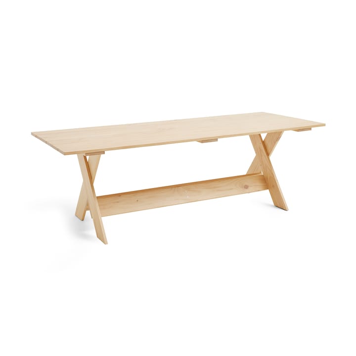Crate Dining Table 230x89.5 cm lacquered pine - Clear - HAY
