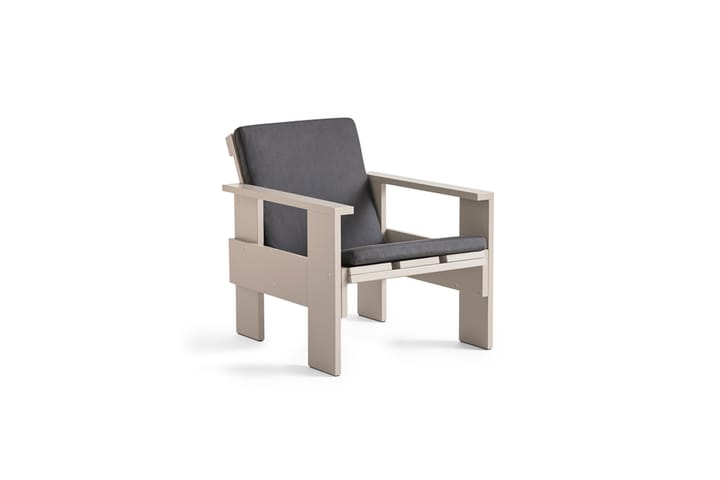 Crate lounge chair lacquered pine - London fog - HAY