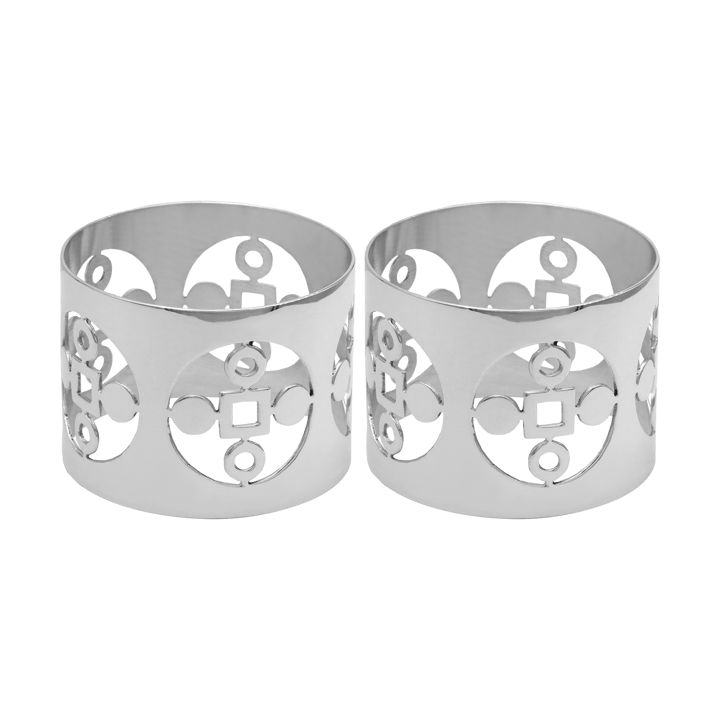 Anima Gemella napkin ring 2-pack - Nickel-plated brass - Hilke Collection
