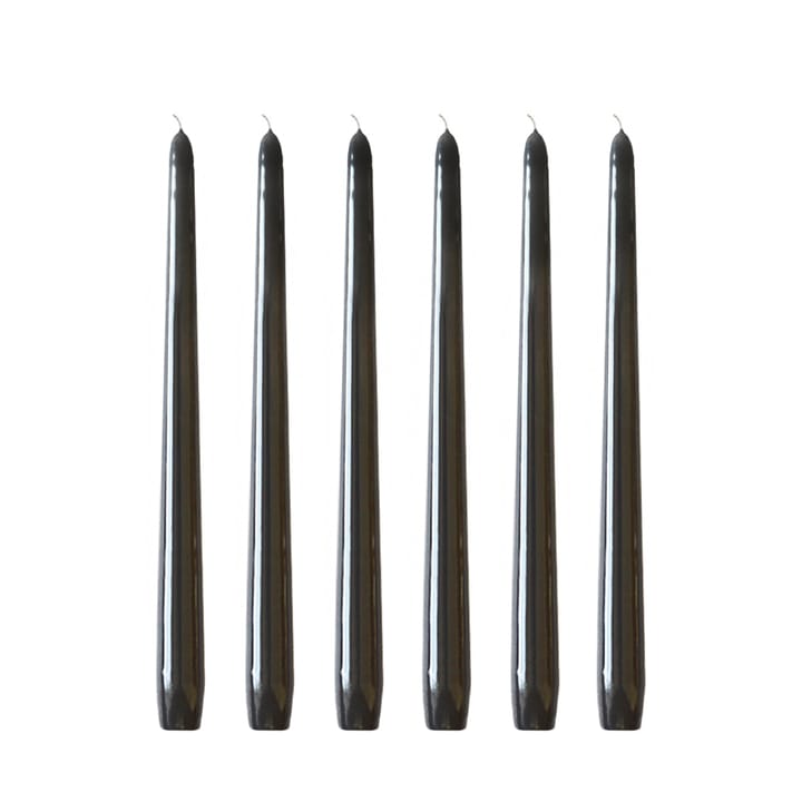 Herrgårdsljus candles 30 cm 6-pack  - Black glossy - Hilke Collection