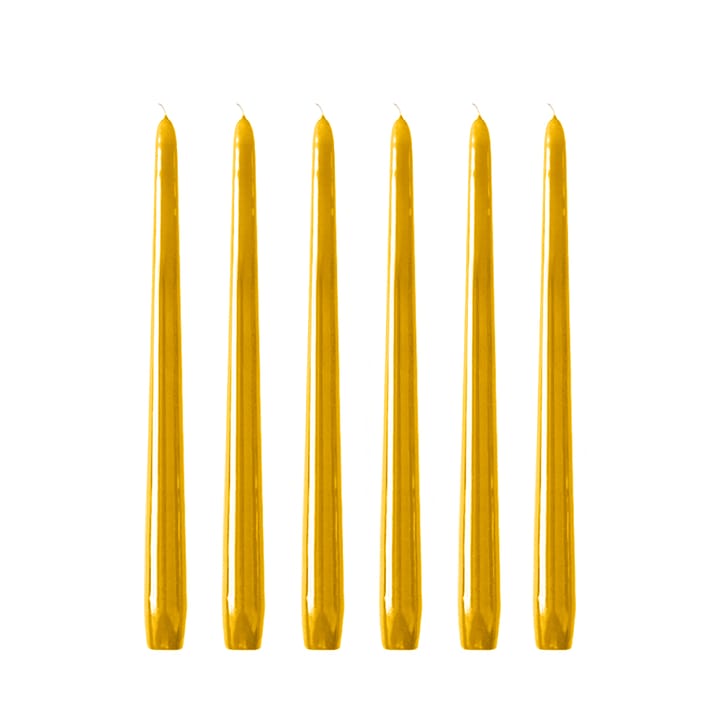 Herrgårdsljus candles 30 cm 6-pack  - Mustard yellow - Hilke Collection