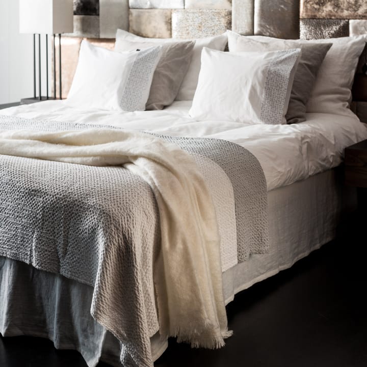 Mira bed skirt double bed white - 42 cm - Himla