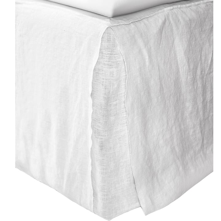 Mira bed skirt double bed white - 52 cm - Himla