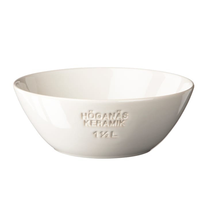 Höganäs bowl 1.5 l - white shiny - Höganäs Keramik