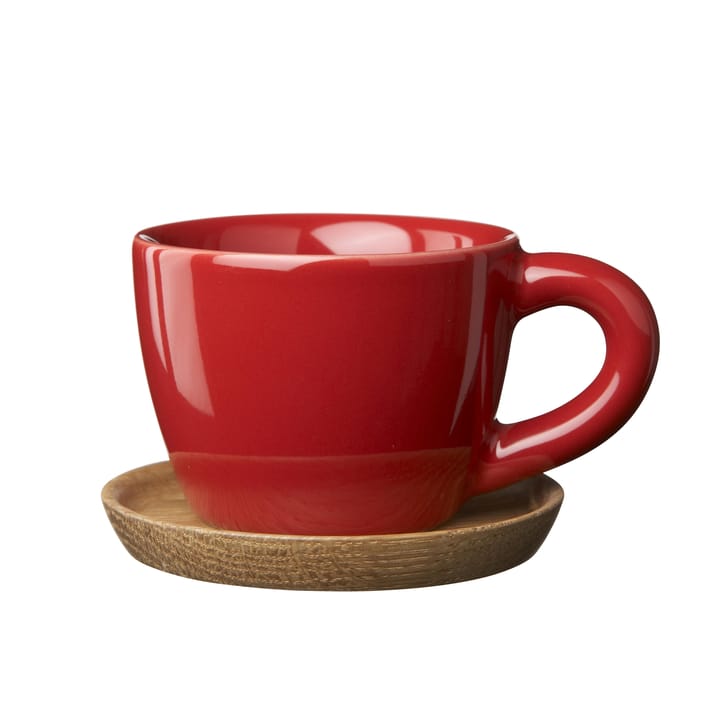 Höganäs espresso cup - shiny red - Höganäs Keramik