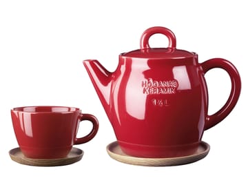 Höganäs teapot - red - Höganäs Keramik