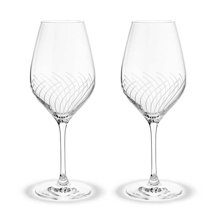 Cabernet Lines white wine glass 36 cl 2-pack - Clear - Holmegaard