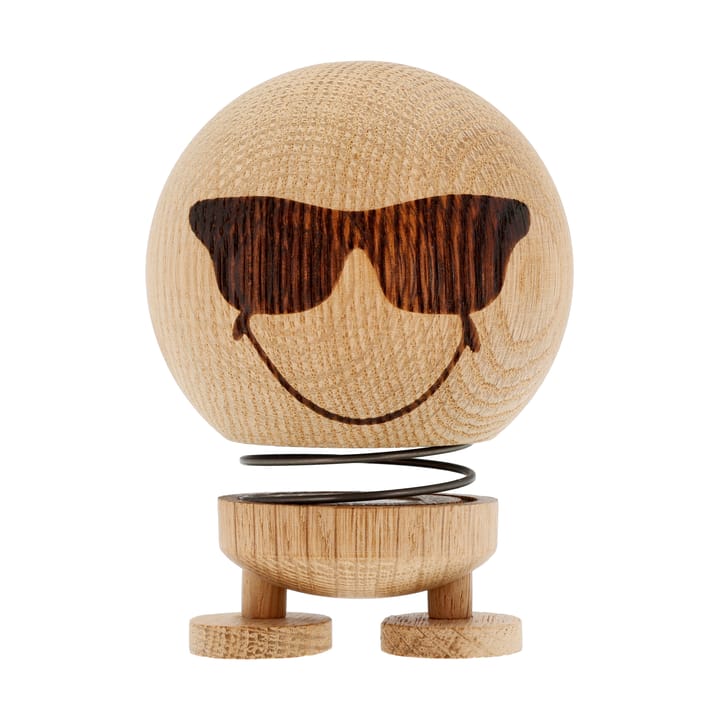 Hoptimist Smiley Cool M figure - Raw oak - Hoptimist