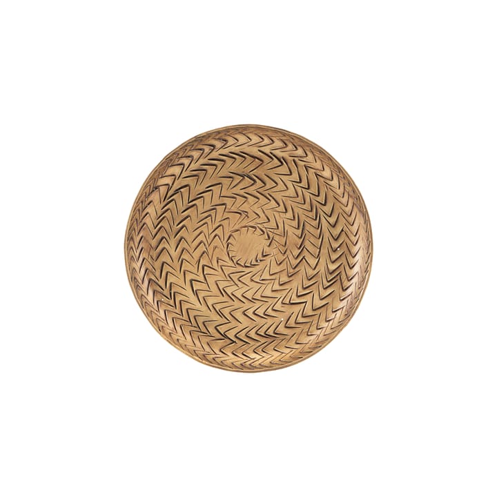 Rattan tray brass finish - 12 cm - House Doctor