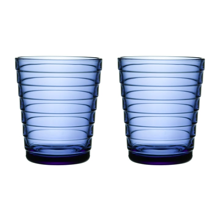 Aino Aalto drinks glass 22 cl 2-pack - Ultramarine blue - Iittala