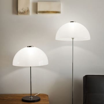 Kupoli table lamp - Grey, metal details, white shade - Innolux
