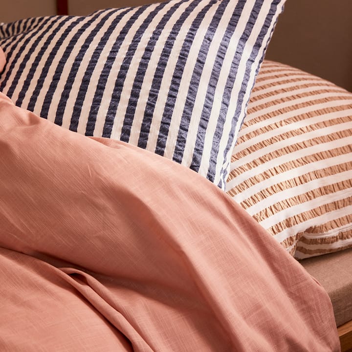 Bæk&Bølge Lines pillowcase 50x60 cm - Dark blue-white - Juna