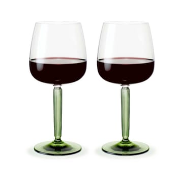 Hammershøi red wine glass 49 cl 2-pack - Clear-green - Kähler