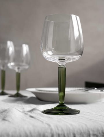 Hammershøi red wine glass 49 cl 2-pack - Clear-green - Kähler